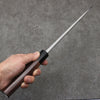 Hideo Kitaoka White Steel No.2 Damascus Mioroshi Deba240mm Shitan Handle - Seisuke Knife