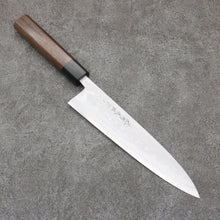  Hideo Kitaoka Blue Steel No.2 Damascus Mioroshi Deba Japanese Knife 210mm Shitan Handle - Seisuke Knife