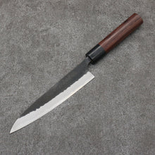  Nao Yamamoto Blue Steel Kurouchi Petty-Utility160mm Shitan (ferrule: Black Pakka wood) Handle - Seisuke Knife