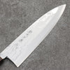 Hideo Kitaoka White Steel No.2 Damascus Mioroshi Deba195mm Oak with Black Silver Lacquer Handle - Seisuke Knife