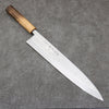 Hideo Kitaoka White Steel No.2 Damascus Mioroshi Deba300mm Burnt Oak Handle - Seisuke Knife