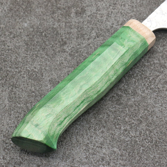 Yoshimi Kato Minamo SG2 Hammered Petty-Utility  120mm Western style (green) Handle - Seisuke Knife