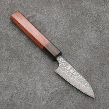  Yoshimi Kato SG2 Black Damascus Petty-Utility 75mm Shitan Handle - Seisuke Knife