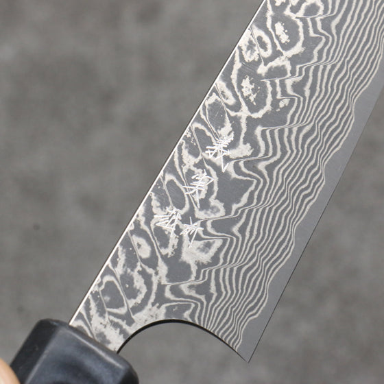 Yoshimi Kato SG2 Black Damascus Petty-Utility  120mm Olive Tree and Resin Handle - Seisuke Knife