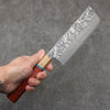 Yoshimi Kato SG2 Black Damascus Nakiri  170mm Padoauk(Turquoise Ring) Handle - Seisuke Knife