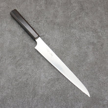  Seisuke Stainless Steel Bread Slicer  240mm Ebony Wood Handle - Seisuke Knife