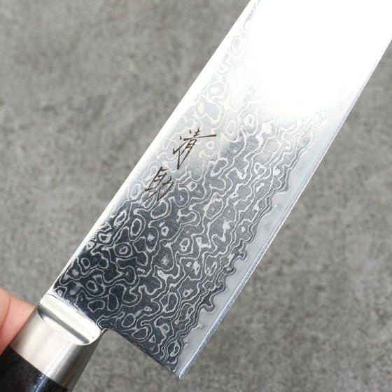 Seisuke Kagami2 AUS10 Mirrored Finish Damascus Gyuto  210mm Black Pakka wood Handle - Seisuke Knife