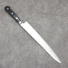 Seisuke Kagami2 AUS10 Mirrored Finish Damascus Sujihiki  240mm Black Pakka wood Handle - Seisuke Knife