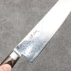 Seisuke Kagami2 AUS10 Mirrored Finish Damascus Gyuto  210mm Brown Pakka wood Handle - Seisuke Knife