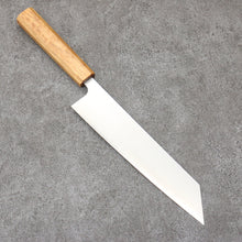  Seisuke Silver Steel No.3 Migaki Polish Finish Kiritsuke Gyuto  210mm White Oak Handle - Seisuke Knife