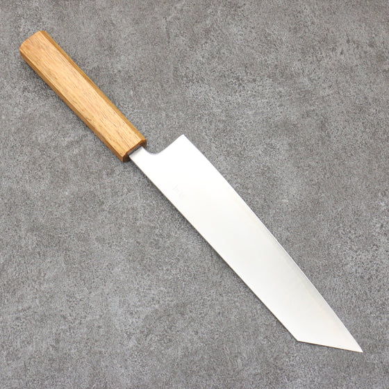 Seisuke Silver Steel No.3 Migaki Polish Finish Kiritsuke Gyuto  210mm White Oak Handle - Seisuke Knife