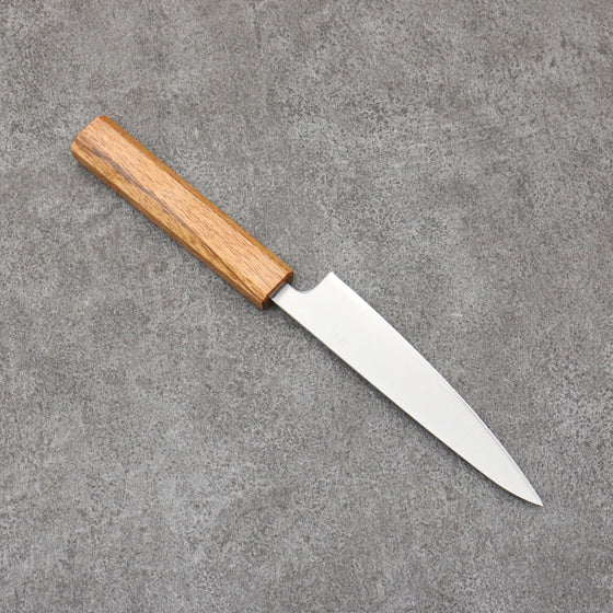 Seisuke Silver Steel No.3 Migaki Polish Finish Petty-Utility  135mm White Oak Handle - Seisuke Knife