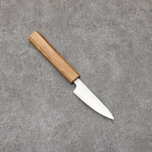  Seisuke Silver Steel No.3 Migaki Polish Finish Paring  80mm White Oak Handle - Seisuke Knife
