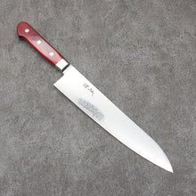  Seisuke Kagami2 AUS10 Mirrored Finish Damascus Gyuto  240mm Red Pakka wood Handle - Seisuke Knife