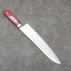 Seisuke Kagami2 AUS10 Mirrored Finish Damascus Gyuto  240mm Red Pakka wood Handle - Seisuke Knife