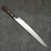 Seisuke VG10 33 Layer Mirrored Finish Damascus Sujihiki  240mm Brown Pakka wood Handle - Seisuke Knife