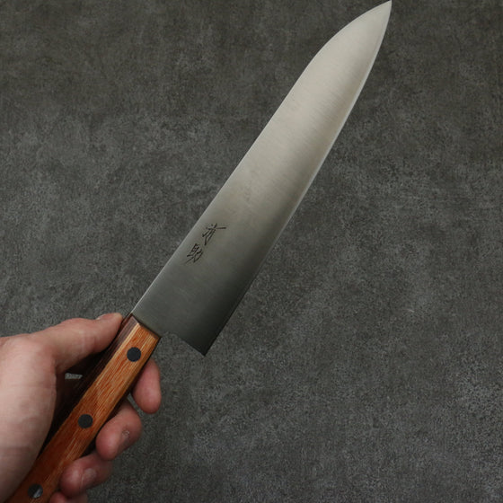 Seisuke SLD Migaki Polish Finish Gyuto  210mm Brown Pakka wood Handle - Seisuke Knife