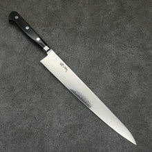  Seisuke VG10 33 Layer Mirrored Finish Damascus Sujihiki  240mm Black Pakka wood Handle - Seisuke Knife