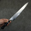 Seisuke VG10 33 Layer Mirrored Finish Damascus Sujihiki  240mm Black Pakka wood Handle - Seisuke Knife