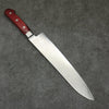 Seisuke VG10 33 Layer Mirrored Finish Damascus Gyuto  240mm Red Pakka wood Handle - Seisuke Knife