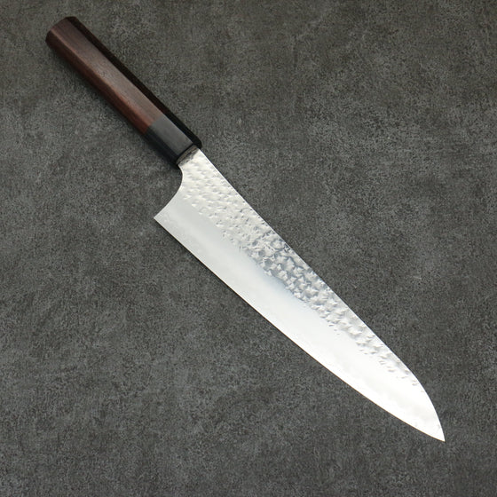 Yu Kurosaki Senko Ei SG2 Hammered Gyuto  210mm Rosewood Handle - Seisuke Knife
