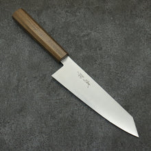  Seisuke Stainless Steel Kiritsuke Santoku  180mm Sandalwood (grey) Handle - Seisuke Knife