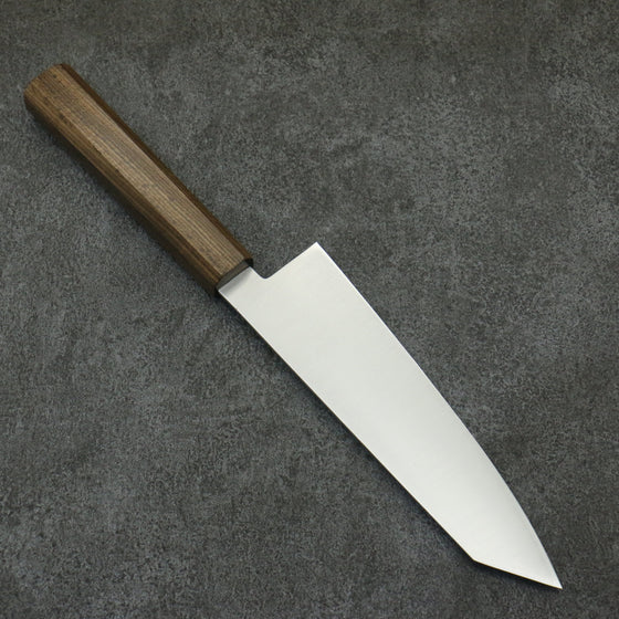 Seisuke Stainless Steel Kiritsuke Santoku  180mm Sandalwood (grey) Handle - Seisuke Knife