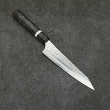  Yu Kurosaki Senko Ei SG2 Hammered Petty-Utility  150mm Stabilized wood (With White ring) Handle - Seisuke Knife