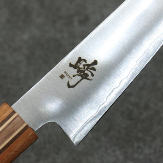 Shigeki Tanaka Majiro Silver Steel No.3 Petty-Utility  150mm Maple, Cherry, Walnut Handle - Seisuke Knife
