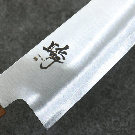 Shigeki Tanaka Majiro Silver Steel No.3 Gyuto  190mm Maple, Cherry, Walnut Handle - Seisuke Knife