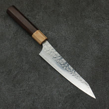  Yu Kurosaki Senko Ei SG2 Hammered Petty-Utility  150mm Shitan (ferrule: White Pakka wood) Handle - Seisuke Knife