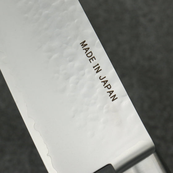 Seisuke VG5 Hammered Kasumitogi Nakiri  160mm Black Pakka wood Handle - Seisuke Knife
