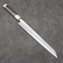  Sakai Takayuki Byakko White Steel No.1 Kiritsuke Yanagiba  300mm Stabilized wood Handle with Sheath - Seisuke Knife