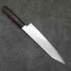 Seisuke AUS10 Mirror Crossed Kiritsuke Gyuto  210mm Shitan (ferrule: Black Pakka wood) Handle - Seisuke Knife
