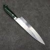 Takeshi Saji New Nomura Style SRS13 Hammered Gyuto  210mm Green Micarta Handle - Seisuke Knife