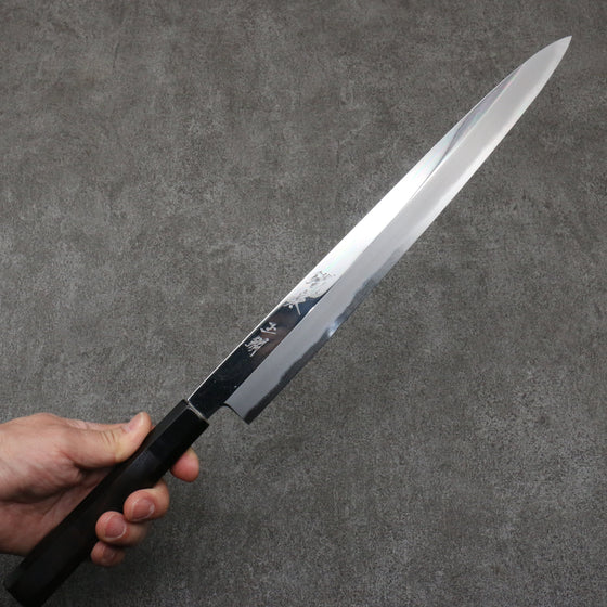 Tessen by Tanaka Tamahagane Yanagiba  315mm Ebony Wood Handle with Sheath - Seisuke Knife
