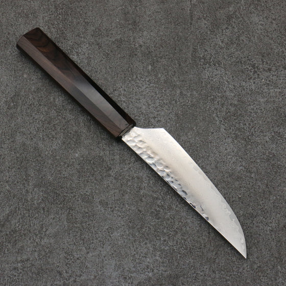 Sakai Takayuki VG10 33 Layer Damascus Steak  120mm Ebony(6 sided teardrop) Handle - Seisuke Knife
