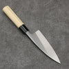 Nakaniida White Steel No.2 Black Deba  135mm Magnolia Handle - Seisuke Knife