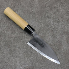  Nakaniida White Steel No.2 Black Deba  120mm Magnolia Handle - Seisuke Knife