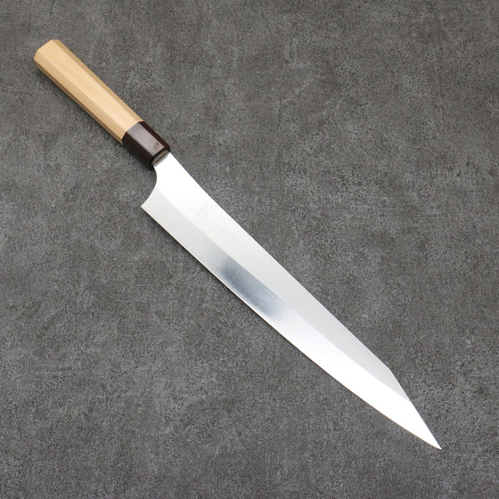Yu Kurosaki New Gekko VG-XEOS Sujihiki  270mm Aomori Hiba　(Ferrule: Brown) Handle - Seisuke Knife