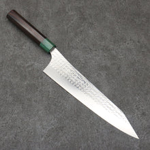  Yu Kurosaki Senko Ei SG2 Hammered Gyuto  240mm Rosewood (ferrule: Green Pakka wood) Handle - Seisuke Knife