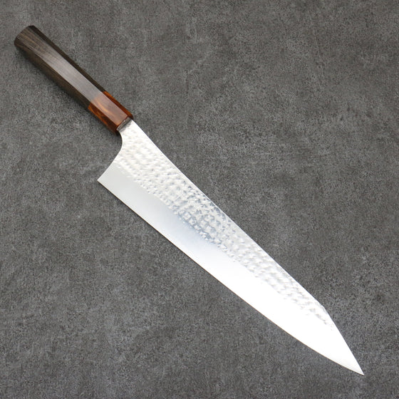 Yu Kurosaki Senko Ei SG2 Hammered Gyuto  270mm Sandalwood (grey)(ferrule:Acrylic) Handle - Seisuke Knife