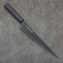  Sakai Takayuki Kurokage VG10 Hammered Teflon Coating Sujihiki  240mm Black Lacquered Handle - Seisuke Knife