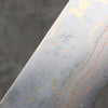 Takeshi Saji Maki-e Art Fuji and Waves Sheath Blue Steel No.2 Colored Damascus Gyuto  210mm Maki-e Art Handle with Sheath - Seisuke Knife