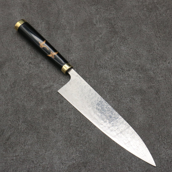 Takeshi Saji Maki-e Art Fuji and Waves Sheath SG2 Damascus Gyuto  210mm Maki-e Art Handle with Sheath - Seisuke Knife