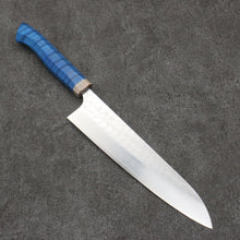  Yoshimi Kato Minamo SG2 Hammered Gyuto  210mm Western style (blue) Handle - Seisuke Knife