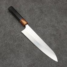  Yoshimi Kato Minamo SG2 Hammered Gyuto  210mm Ebony (ferrule: Orange Resin) Handle - Seisuke Knife