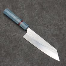  Yoshimi Kato Minamo SG2 Hammered Bunka  165mm Stabilized wood Handle - Seisuke Knife