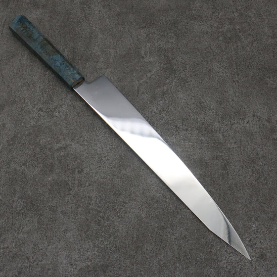 Seisuke VG10 Mirrored Finish Sujihiki  300mm Stabilized wood Handle - Seisuke Knife