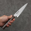 Sakai Takayuki Sanpou White Steel No.2 Matte Petty-Utility  150mm Wenge Handle - Seisuke Knife